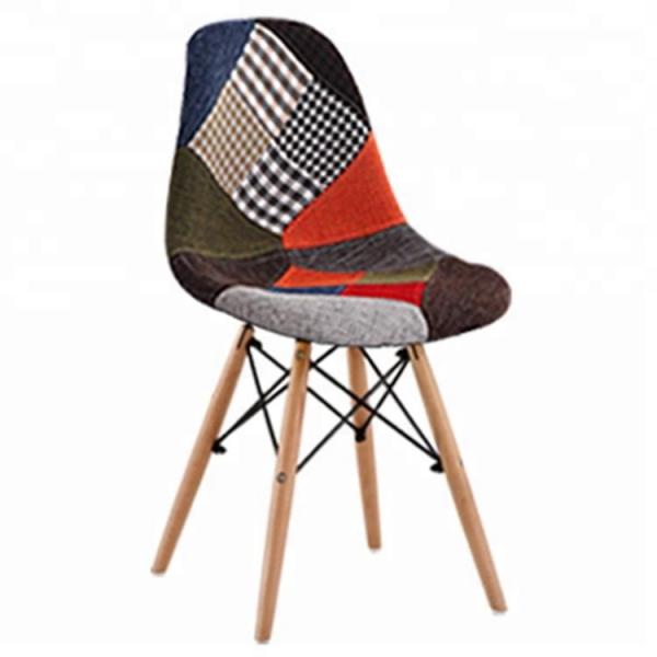 Buy Stable Patchwork Dining Chairs With Crossover And Triangular Structure at wholesale prices
