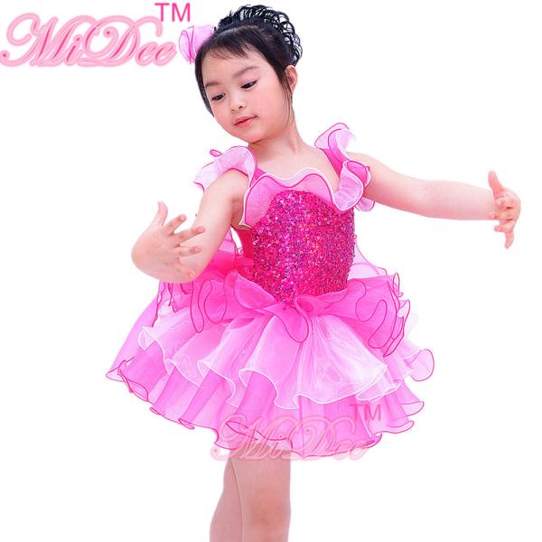 Buy Children Ballet Dancewear Ruffle Tiered Bubble Skirt Back Waist at wholesale prices