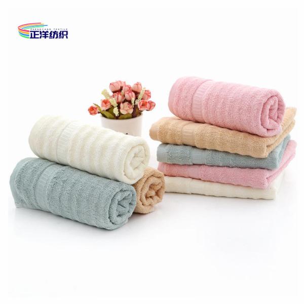 Buy Kitchen Reusable Cloth Four Color 35x75cm 400GSM 21S Cotton Bath Towel Face Towel at wholesale prices