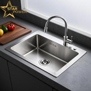 Stainless Steel Hand-Made Sink Kitchen Commercial Dual UseIcrease Wire Drawing