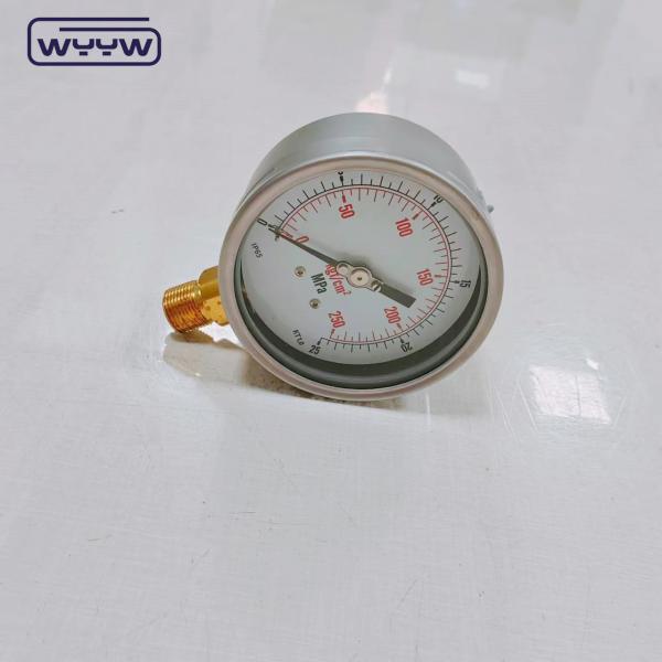 Availble Oil Filling Phosphor Bronze Bourdon Tube Material Pressure Gauge Manometer For High Precision Measurements