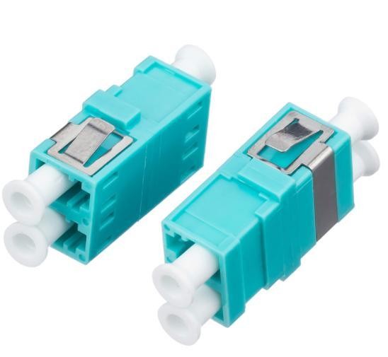 Buy Blue Plastic Fiber Optic Adapter LC/Upc Duplex Om3 Single Mode Fiber Adapter at wholesale prices