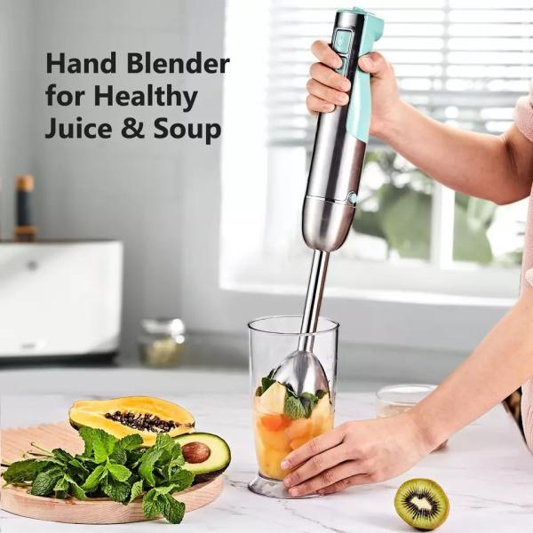 304 Stainless Steel Stick Blender 600W 4 in 1 Hand Blender