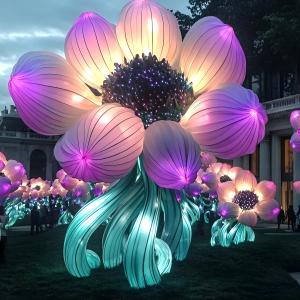 Quality High-Quality Customizable Colorful Artificial Flower &amp; Silk Lanterns - Detachable for Shipping for sale