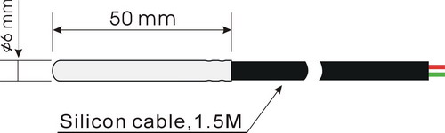 Solar Hot Water Spare Parts Top Insert Sensor For Integrated Non Pressurized Solar System