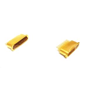 Aluminum Alloy Hermetic Socket J30J Series Connector Gold Plating