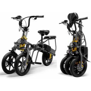 On sale for Adults Street Legal Black Color Folding 3 Wheels Electric Road