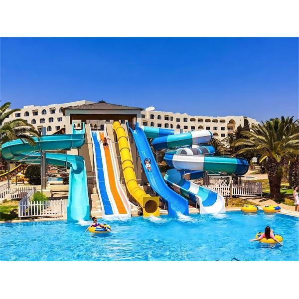 Kids Aqua Amusement Park Equipment Swimming Pool Fiberglass Water Slide