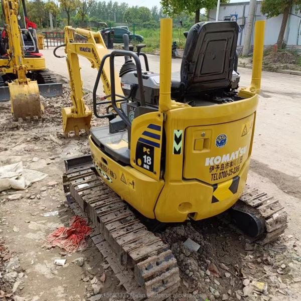 Komatsu PC18MR Mini Hydraulic Excavator Used Excavator Harga Crawler Year 2016 0.13M³