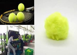 China 9d X 64mm Triangle Polyester Staple Fibre Shiny Green For Tennis Ball Cloth on sale