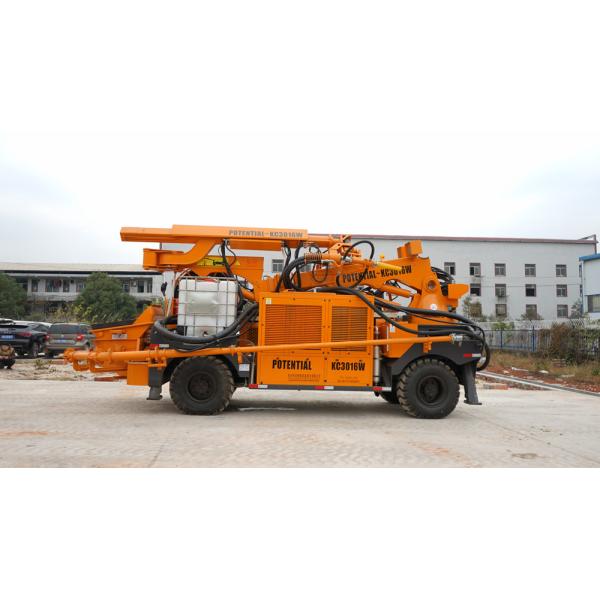 KC3016W Robotic Shotcrete Machine , Concrete Spraying Equipment 305mm Ground