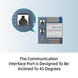 Remote Ethercat I/O Module Dual Ethernet Ports 32 Channels 16 Inputs And Outputs