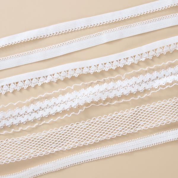Factory wholesales nylon lace elastic band for underwear bra shoulder strap webbing