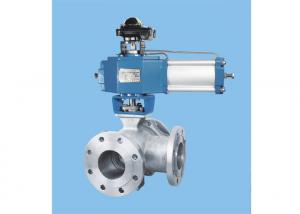 Quality Motorized Three Way Ball Valve  Resistance Coefficient Small Resistance Ss for sale