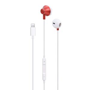 MP4 Lightning Cable Earphones Metal Wired Sound Bass Earbuds
