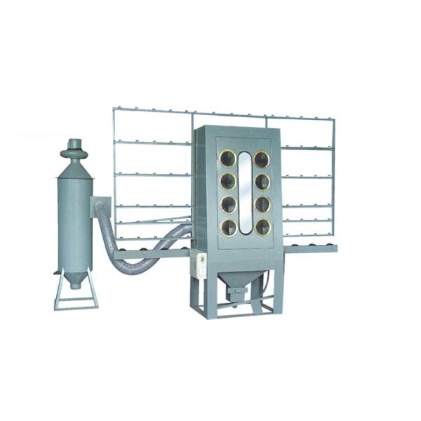 Manual Glass Sandblasting Machine , Zp100 Glass Straight Line Edging Machine