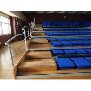 Cold Rolled Steel Folding Bleacher Seats / Theatre Retractable Tiered Seating