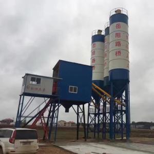 Construction Silo Hzs60 Concrete Batching Plant Cement Readymix Twin Shaft