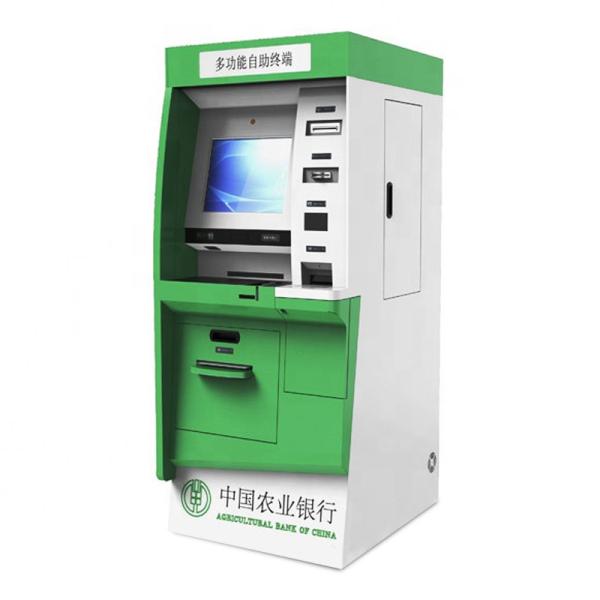 Buy Freestanding Weatherproof ATM Cash Machine Bank Deposit Machine Kiosk at wholesale prices