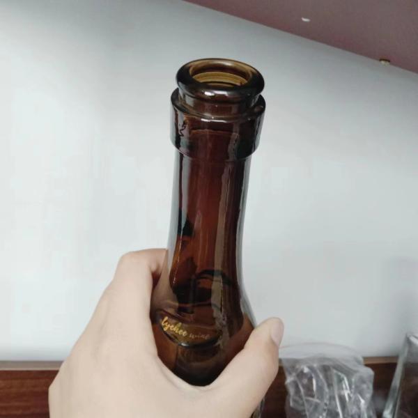 300ml 750ml 1000ml Classical Luxury Customized Amber Glass Bottle for Juice Packaging
