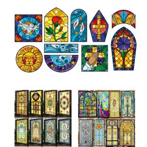 Crafting Stained Glass Partition Room Dividers Wall For Home