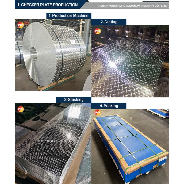 5052 5754 Diamond Aluminum Plate / Checkered Patterned Plate / Embossed Perforated Aluminum Sheet