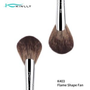1pcs Wooden Handle Real Hair Makeup Brushes For Fan