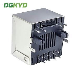 RJ45 8P8C Shielded Strip Light Connector Vertical Mesh Socket Single Port