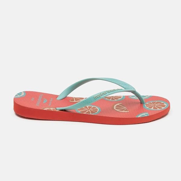 Tropical Print Styles Women's Flip Flops Fitflop Summer Sandals for Casual