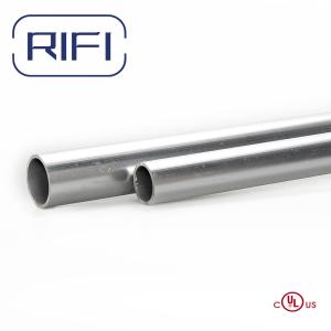 China Silver 2 Inch Metal Conduit Custom Electrical Metallic Tubing Conduit on sale