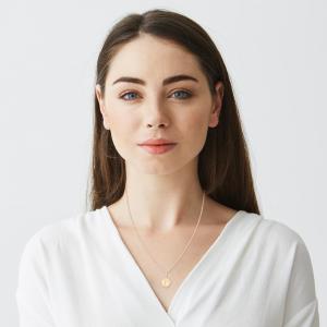 18K Gold ‘P’ Pendant Necklace