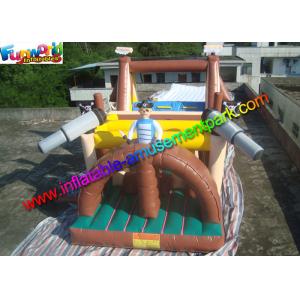 Popular Pirate Inflatables Obstacle Course , Inflatable Tunnel Toys With PVC