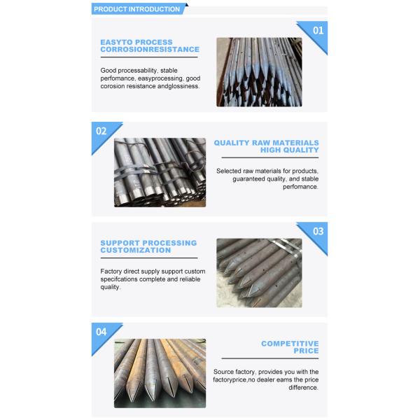 Fine Spiral Grouting Pipe 1000mm Spiral Pipe with Bending Processing Service