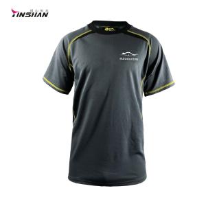China Polyester Cotton Men's Racing Short Sleeve T-shirts with Quick Dry Fabric Customized on sale