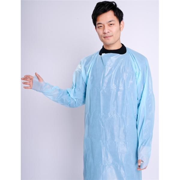 Buy Anti Virus Protective Clothing Aprons , Disposable Plastic Aprons With Sleeves at wholesale prices
