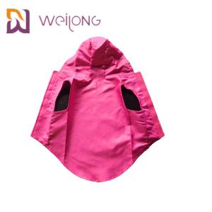 Large Waterproof Dog Coat With Hood Customizable Velcro Opening