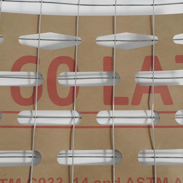 Astm C847 Code Compliant Welded Wire Lath With Kraft Paper Backing For Stucco Systems