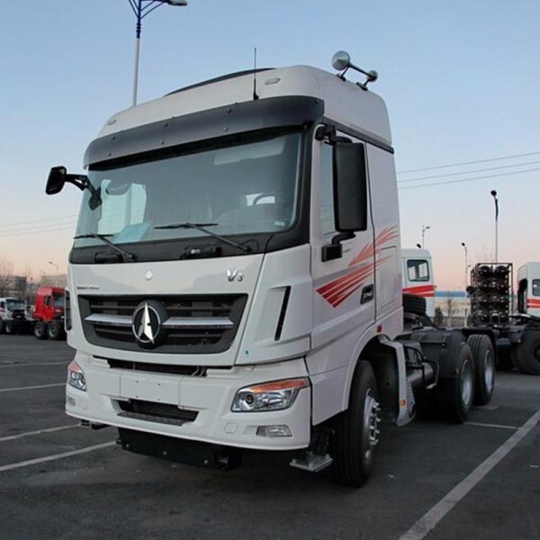 Red 380HP 10 Wheeler Trailer Head Truck 2.0 Inch Or 3.5 Inch Kingpin