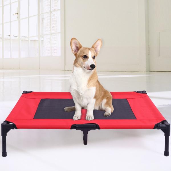 Portable Elevated Dog Bed Indoor Outdoor With Breathable Mesh