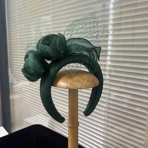 Millinery Supplies Headband Sinamay Fascinator 15*15 cm