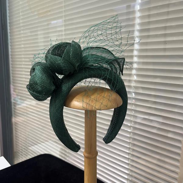 Millinery Supplies Headband Sinamay Fascinator 15*15 cm