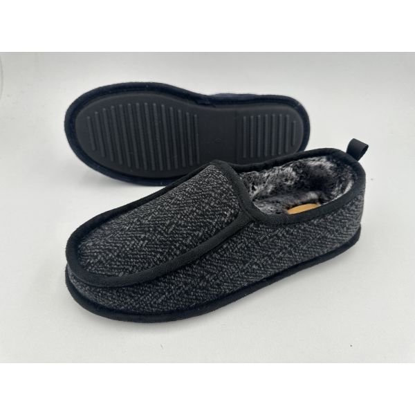 Memory Foam Mens' Indoor Slippers TPR Rubber Sole Warm House Shoes Custom Sizes