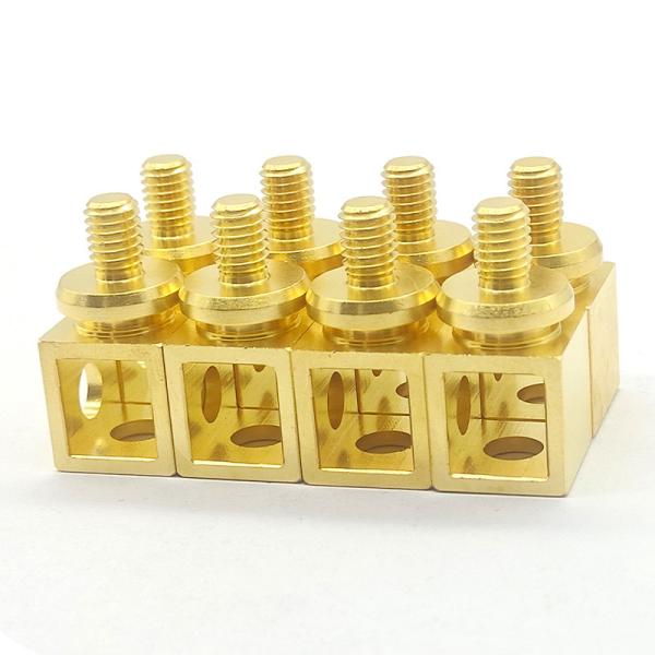 Precision Brass Mechanical Parts 0.01mm - 0.005mm Tolerance Brass CNC Turned Parts