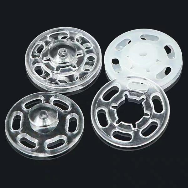 Plastic Polyester Snap Button Transparent Resin Buttons For set