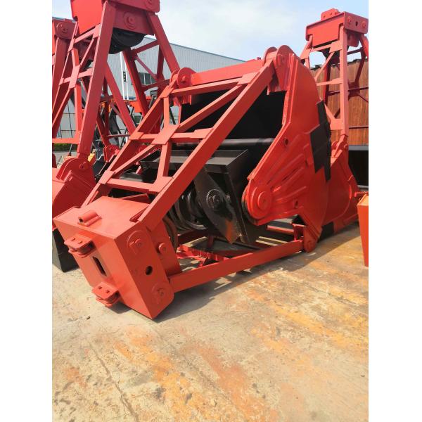 Q235B Steel Four Rope Mechanical Grab Bucket For Crane 0.5-10 m³ Volume