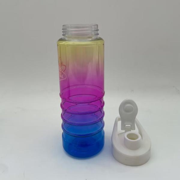 Renewable Flip-Top RPET Water Bottle TRITAN Handle Design Single-Layer Advertising Cup