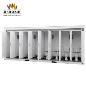 Light Steel L6M Portable Container House Public Toilet Bathroom