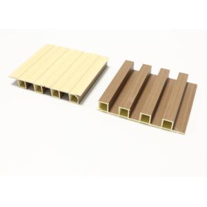 Wooden Grain Indoor Flute PVC Interior WPC Wall Panel For Decoration