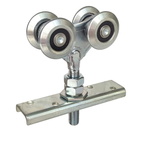 Industrial Sliding Track Roller Hanging Barn Door Rail Trolley Wheel Double Dia 38mm