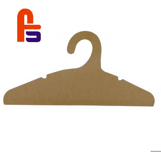 Buy Brown Custom Cardboard Hangers Hot Stamping Surface at wholesale prices